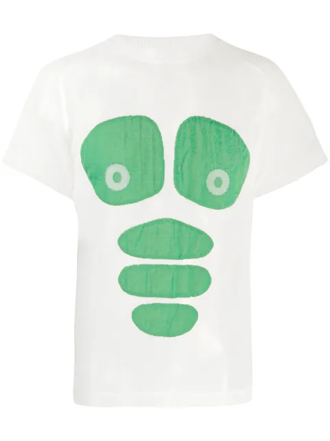 Walter Van Beirendonck Pre-Owned 2009 Explicit metallic glitter T-shirt White WVBXHOL038