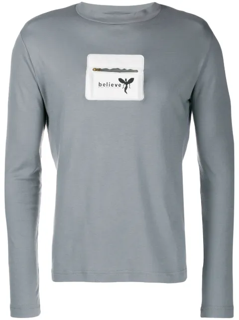 Walter Van Beirendonck Pre-Owned 1997/98's Avatar Believe longsleeved T-shirt Grey WLTV160
