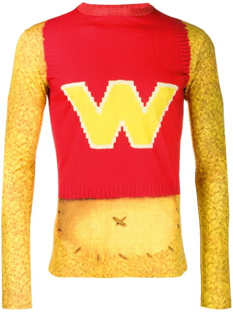 Walter Van Beirendonck Pre-Owned 1996/97's Wonderland Trompe L'Oeil top Yellow WLT097C