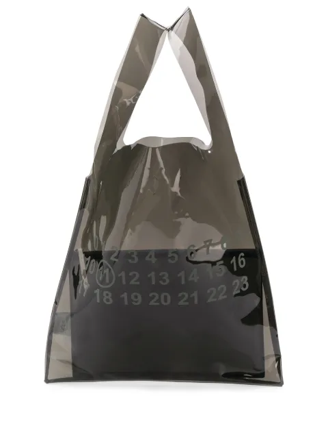 Maison Margiela number print tote bag Black S55WC0063PS386