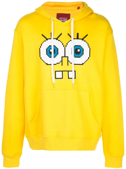 Mostly Heard Rarely Seen 8-Bit Snaggle Teeth motif hoodie Yellow MHEB08AIKH72