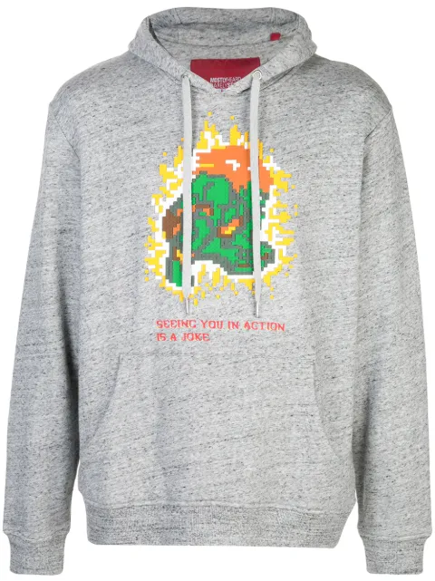 Mostly Heard Rarely Seen 8-Bit Beast hoodie Grey MHEB08AIKH67