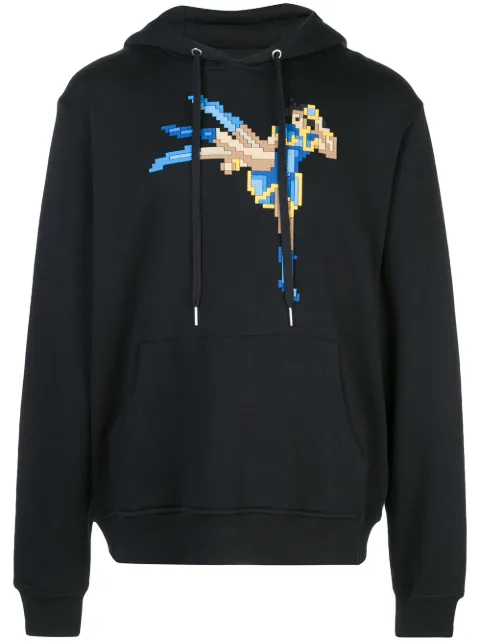 Mostly Heard Rarely Seen 8-Bit Iron Lady pixelated hoodie Black MHEB08AIKH65