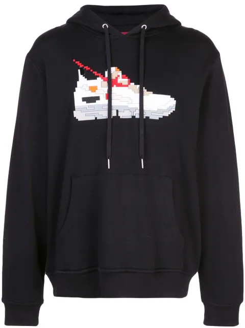 Mostly Heard Rarely Seen 8-Bit White Gear hoodie Black MHEB08AIKH57