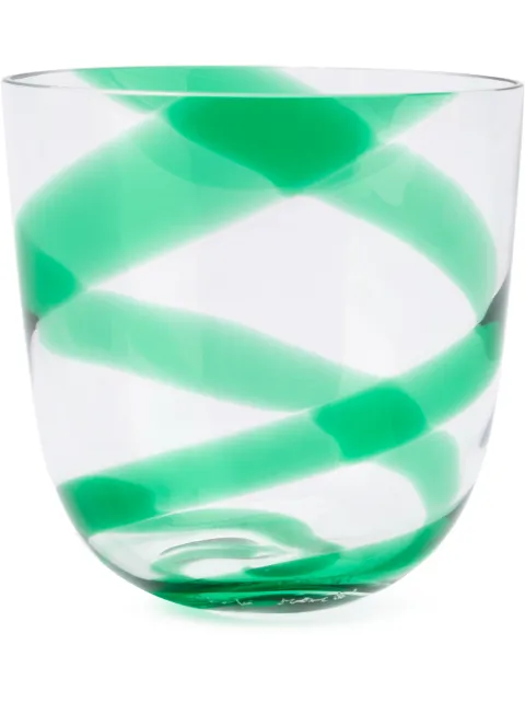 Carlo Moretti twist stripe glass Green 122023
