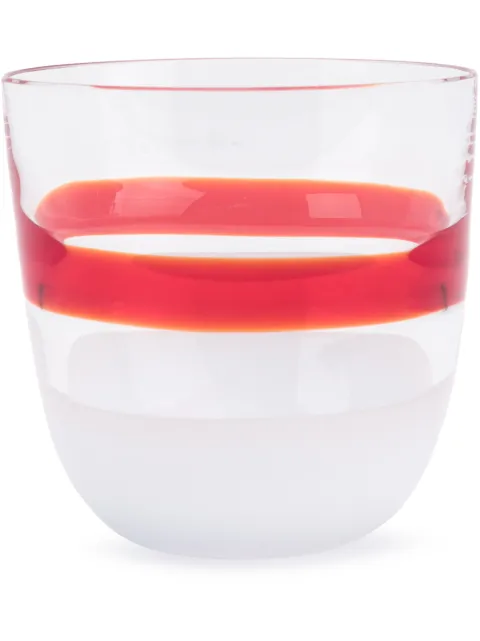 Carlo Moretti stripe print glass Red 142022