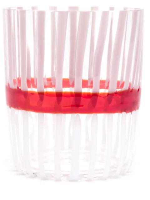 Carlo Moretti Bora striped glass Pink 169973