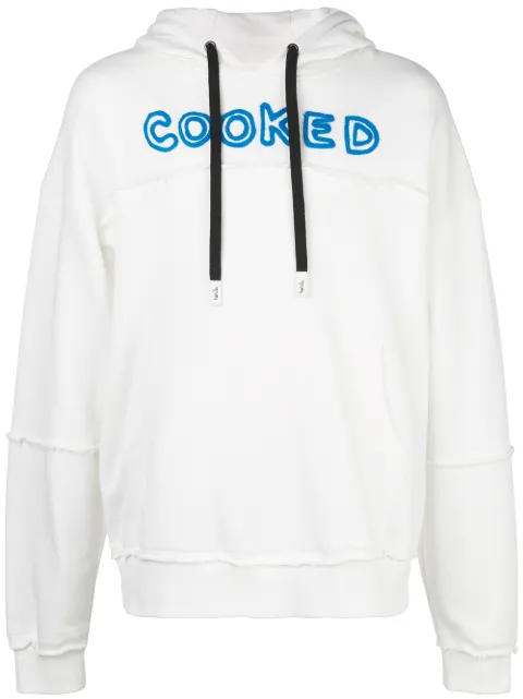 Haculla Cooked printed hoodie White HA08AIKH26