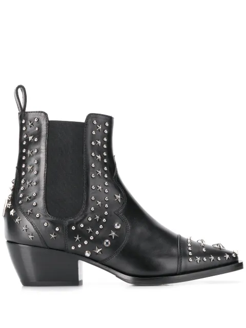 Philipp Plein low cowboy boots Black A19SWSE0353PLE096N
