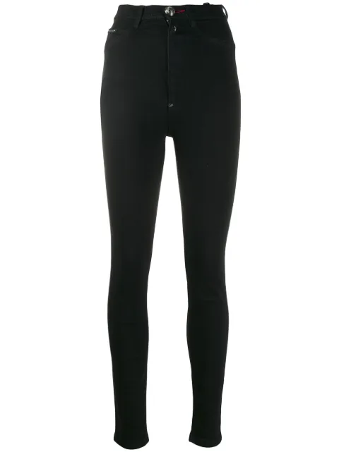Philipp Plein high waist jeggins Black A19CWDT1288PDE004N
