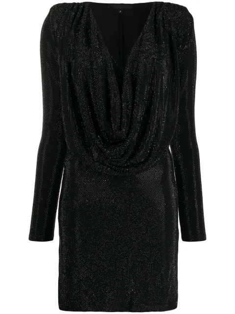 Philipp Plein crystal embellished dress Black A19CWRG1355PTE003N