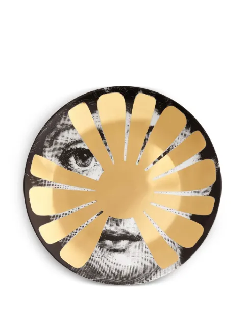 Fornasetti Tema e Variazioni wall plate Yellow PTVZ037