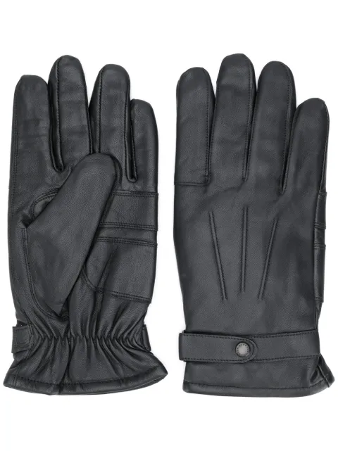 Barbour Burnished leather gloves Black MGL0009BK71