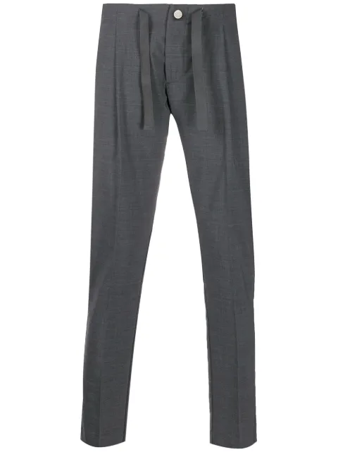 Entre Amis micro pleats tailored trousers Grey P19ORAZIO1738