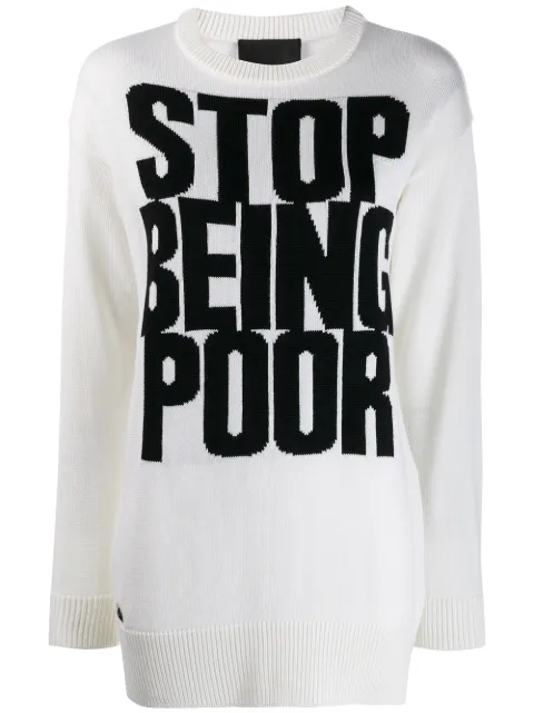 Philipp Plein Statement jumper White F19CWKO0226PTE003N