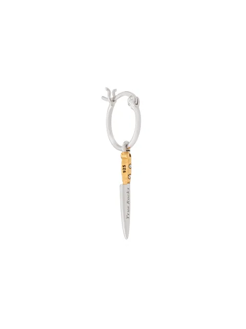 True Rocks knife drop earring Silver KNIFEHOOPEARRINGWOMEN