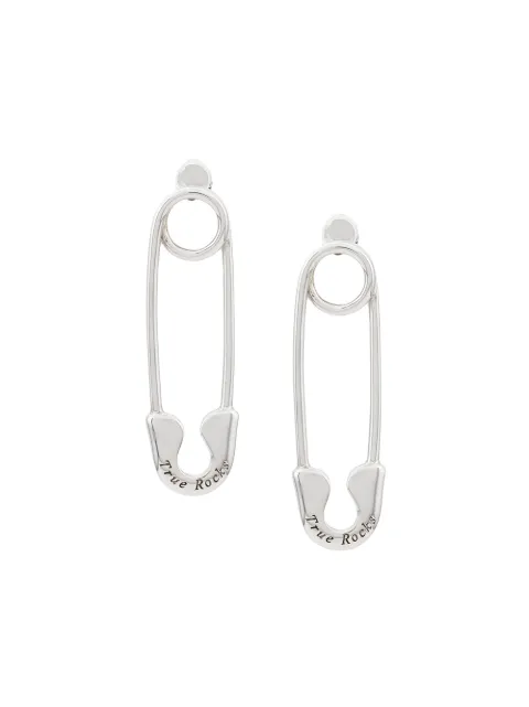 True Rocks safety pin stud earring Silver SILVERSAFETYPINEARRINGPAIR