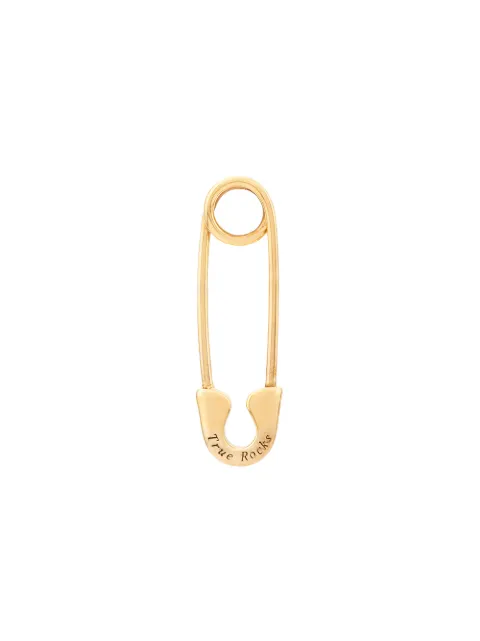 True Rocks safety pin stud earring Gold GOLDSAFETYPINEARRINGSINGLE