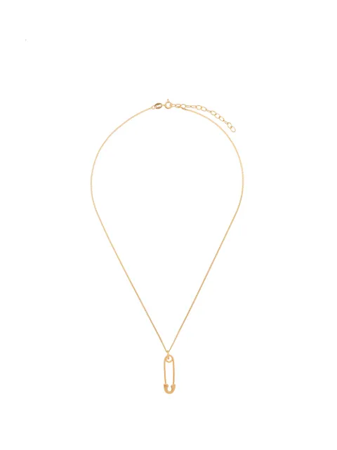 True Rocks safety pin pendant necklace Gold NEWSMALLGOLDSAFETYPINPENDANT
