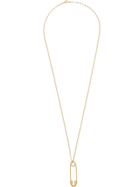 True Rocks safety pin necklace Gold NEWLARGEGOLDSAFETYPINPENDANT