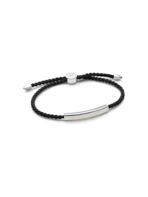 Monica Vinader Linear cord bracelet Black SSBMLNBBBLA