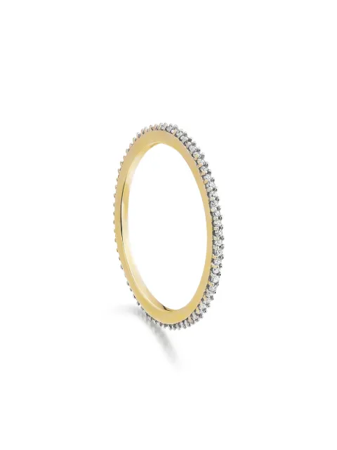 Monica Vinader Skinny Eternity Diamond ring Gold GPRGETNYDIA