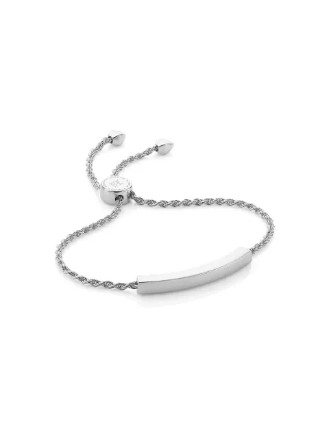 Monica Vinader Linear Chain bracelet Silver SSBMLNBANON