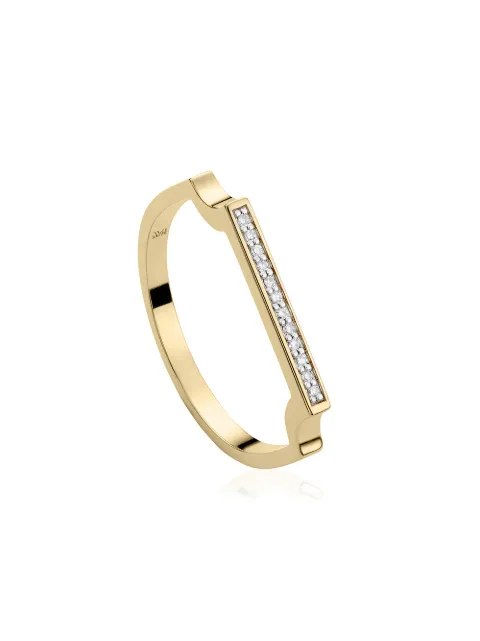 Monica Vinader Signature Thin Diamond ring Gold GPRGMVTRDIA