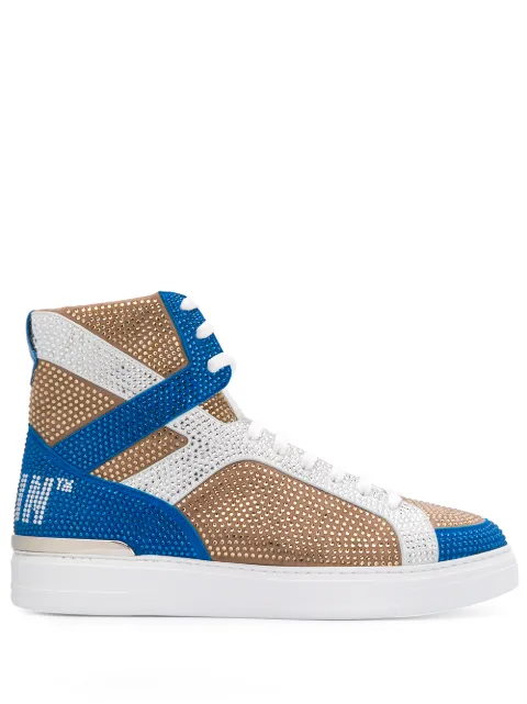 Philipp Plein Money Beast hi-top sneakers Brown A19SMSC2225PLE075N