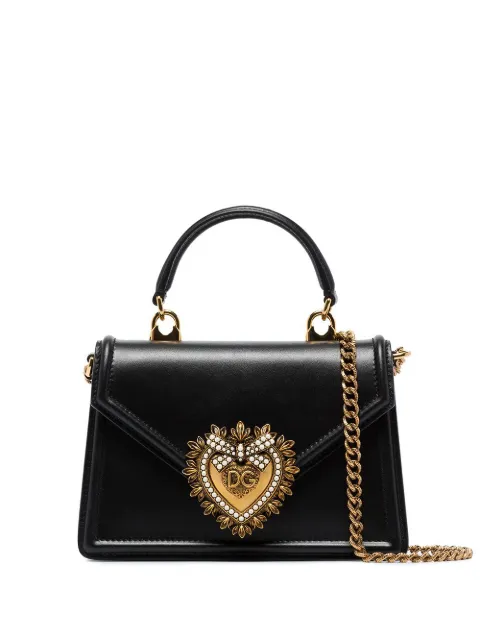 Dolce & Gabbana small Devotion top-handle bag Black BB6711AV893