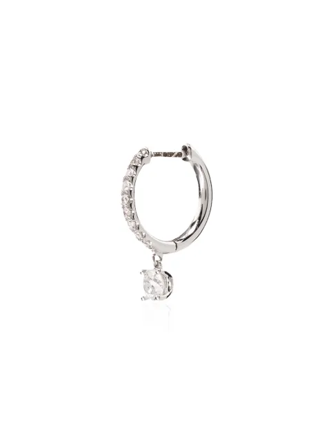 Anita Ko 18kt white gold diamond hoop earring Silver AK1HRDWG
