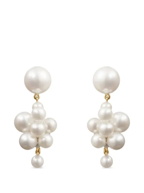 Sophie Bille Brahe Botticelli pearl drop earrings Gold EA30BOTFW