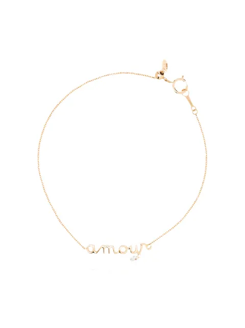 Persée 18kt yellow gold diamond Amour bracelet Gold B6977YG
