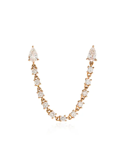 Anita Ko 18kt gold and diamond loop earring Gold AKPDBLPRG