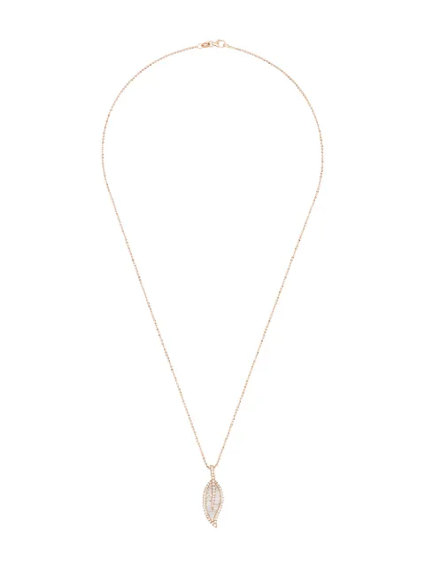 Anita Ko leaf pendant necklace Gold AKLLNKRG