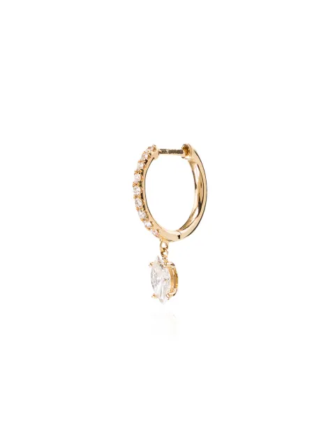 Anita Ko 18kt yellow gold diamond hoop earring Gold AK1HMYG