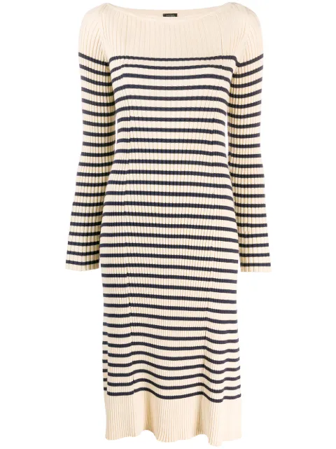Jean Paul Gaultier Pre-Owned Matelot striped dress Neutrals JPG1311A