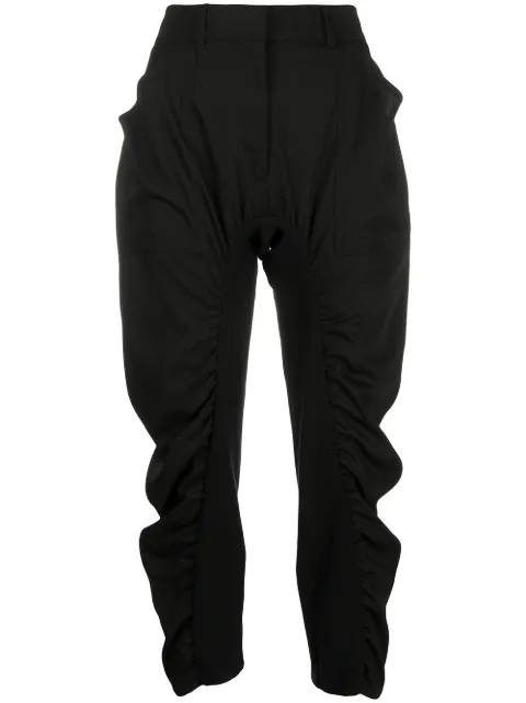 Stella McCartney pleated cropped trousers Black 531906SIB50