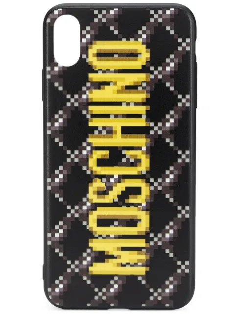 Moschino logo-print iPhone XS Max case Black A79798351