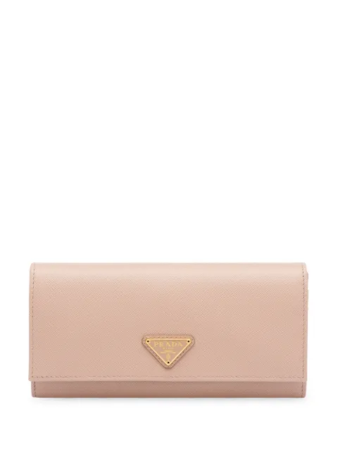 Prada saffiano logo wallet Pink 1MH132QHH