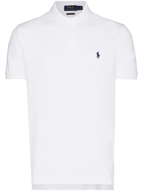 Polo Ralph Lauren logo-embroidered piqué polo shirt White 710666998002