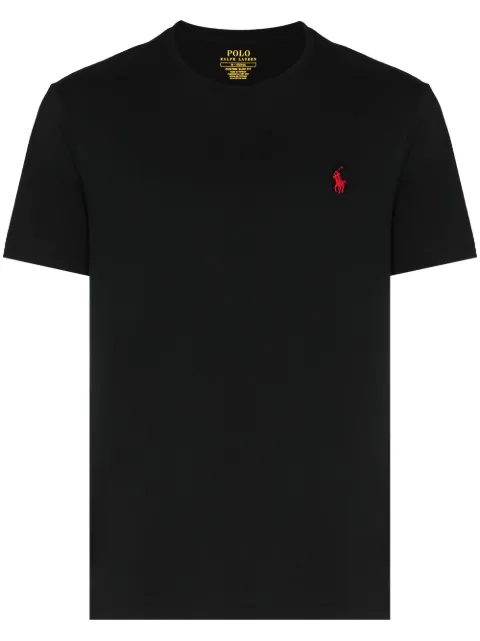 Polo Ralph Lauren logo-embroidered T-shirt Black 710680785001