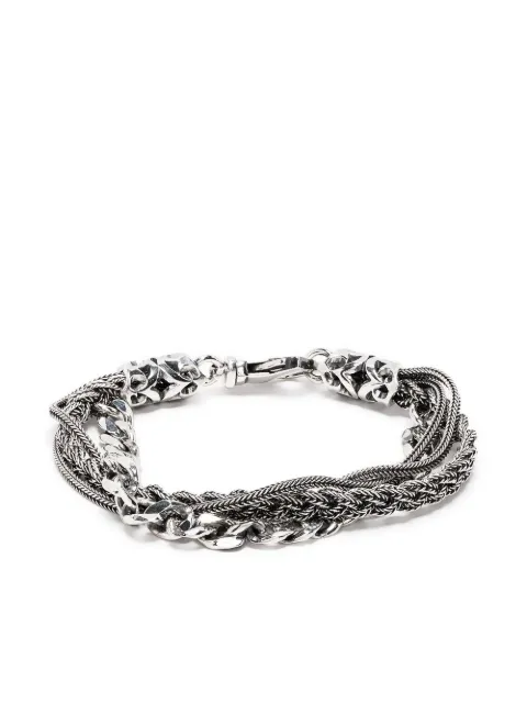 Emanuele Bicocchi braid and chain bracelet Silver RLCB