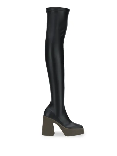 Stella McCartney platform thigh-high boots Black 596408W1CV0