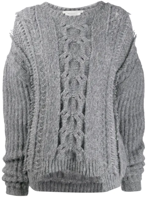 Stella McCartney cable knit sweater Grey 592497S2125