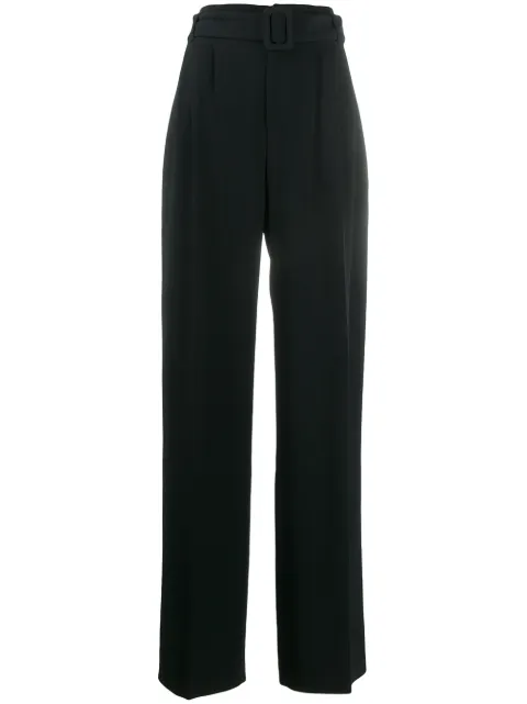 Off-White high-waisted belted trousers Black OWCA084S19D950441000
