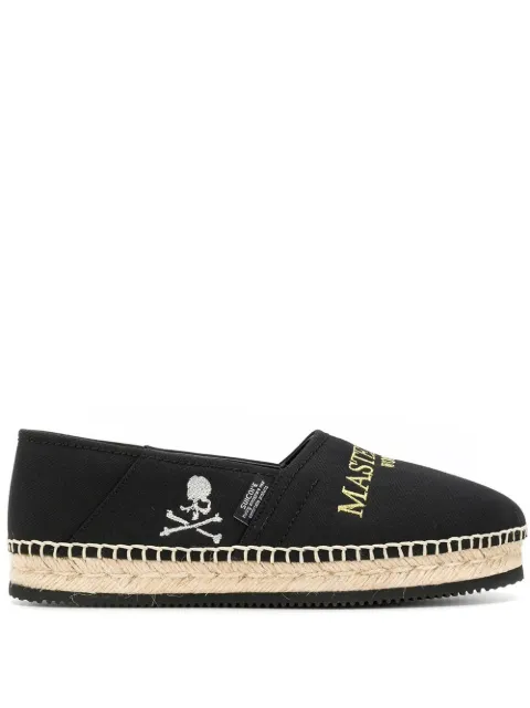 Mastermind World logo embroidered espadrilles Black MW19S02SA001