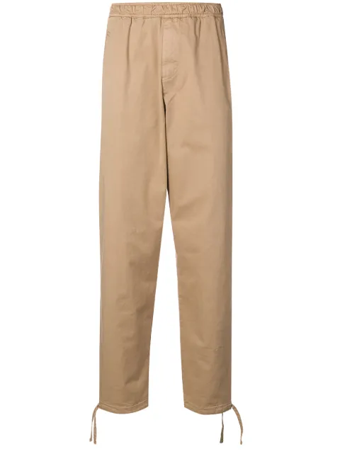 Paura loose fit straight-leg trousers Neutrals 01DP4006M05724