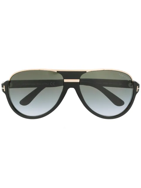 TOM FORD Eyewear Dimitry pilot-frame sunglasses Black FT0334