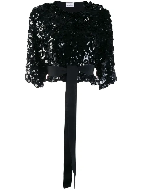 P.A.R.O.S.H. cropped jacket Black GLEND430733